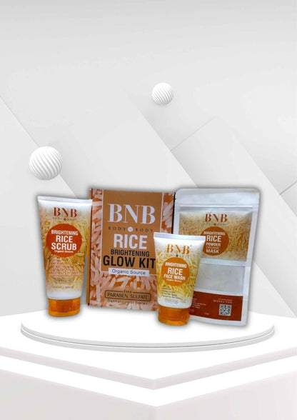 BNB Whitening Rice Extract Bright & Glow Kit (with Box)